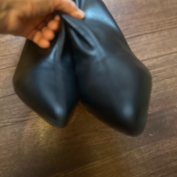 Pull-on Leather Boots/Booties 39/9 NEW - Picture 2 of 5